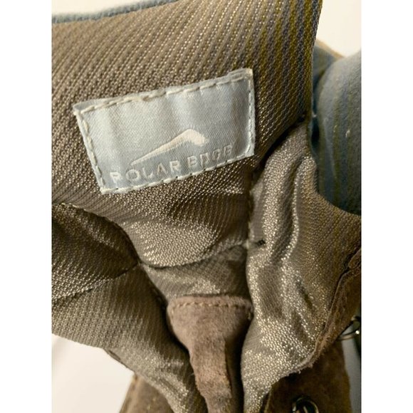 POLAR EDGE‎ Warm Thermolite Winter Men’s Sz 13 suede Snow Boots Beige Shoes - Picture 4 of 8